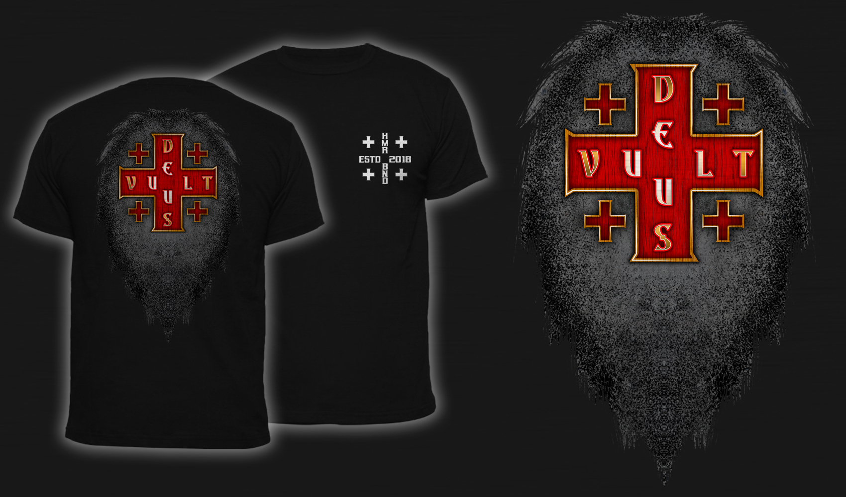 Deus Vult - Men's T-Shirt Black