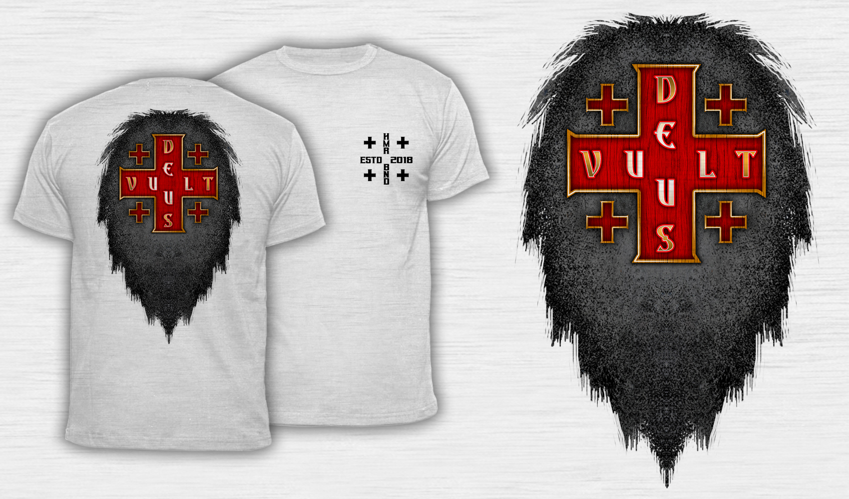 Deus Vult - Men's T-Shirt White