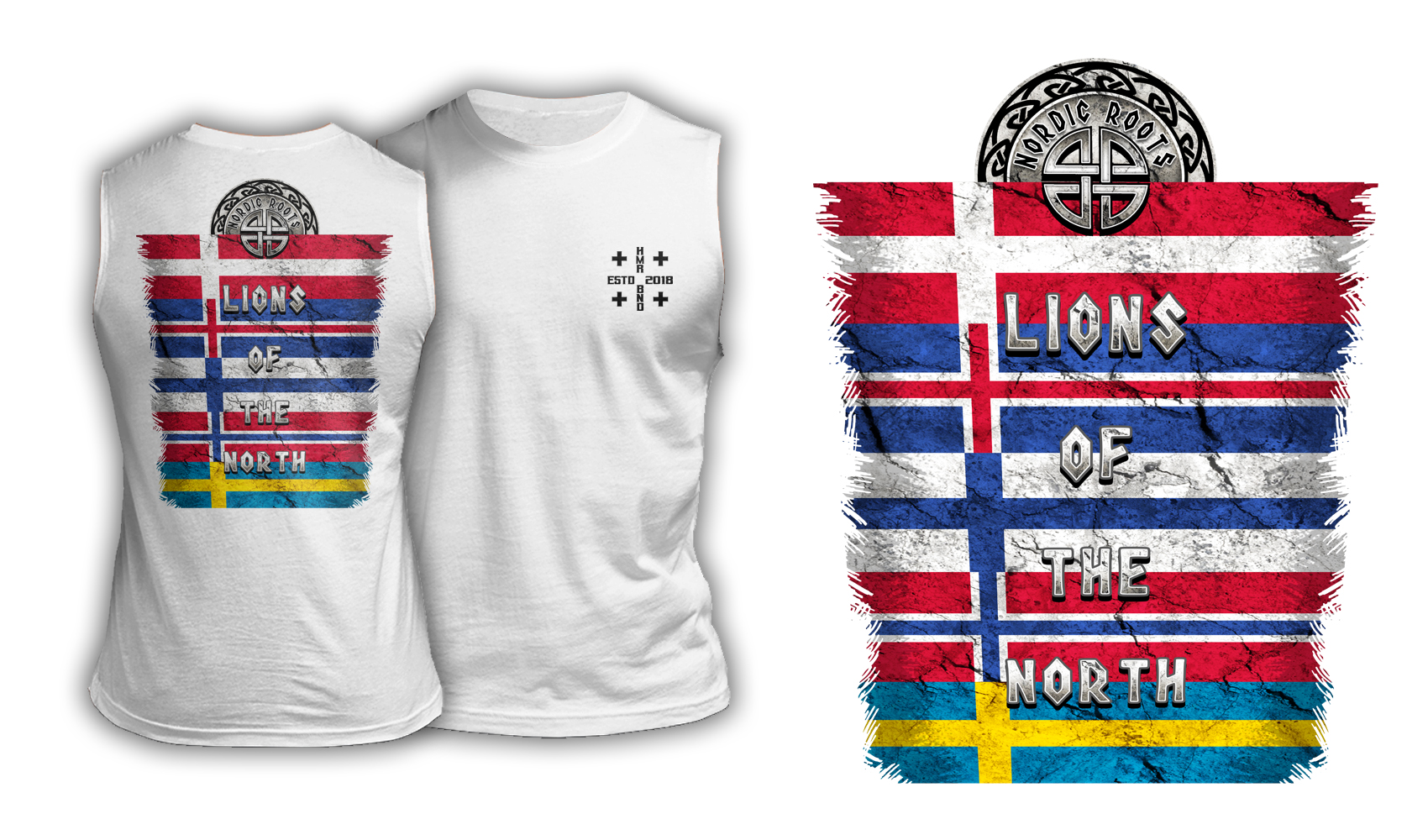 Lions Of The North - Muscle Shirt White