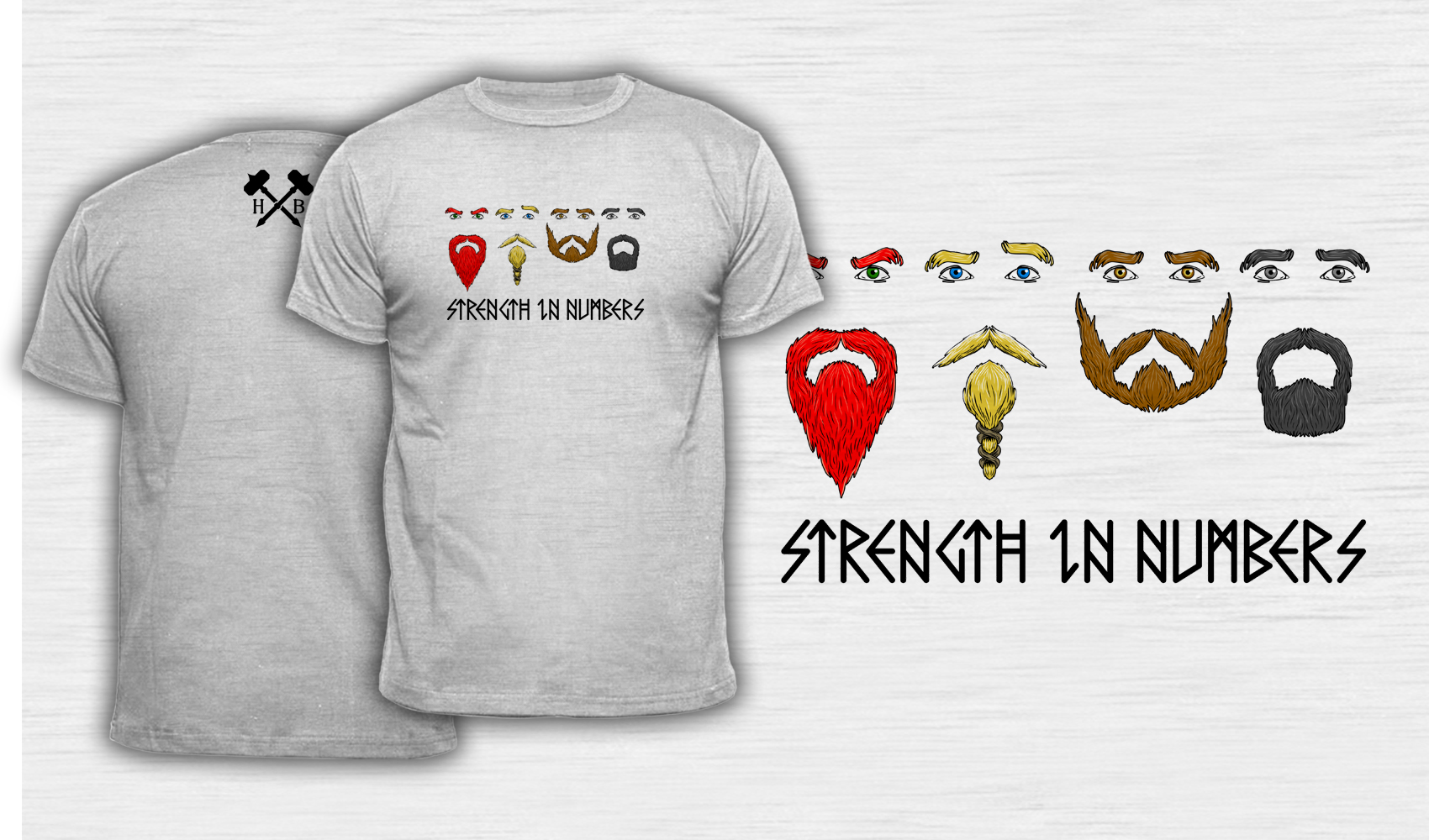 Strength In Numbers - Men's T-Shirt White