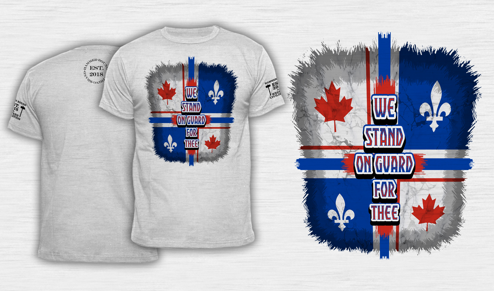 We Stand On Guard For Thee - Men's T-Shirt White